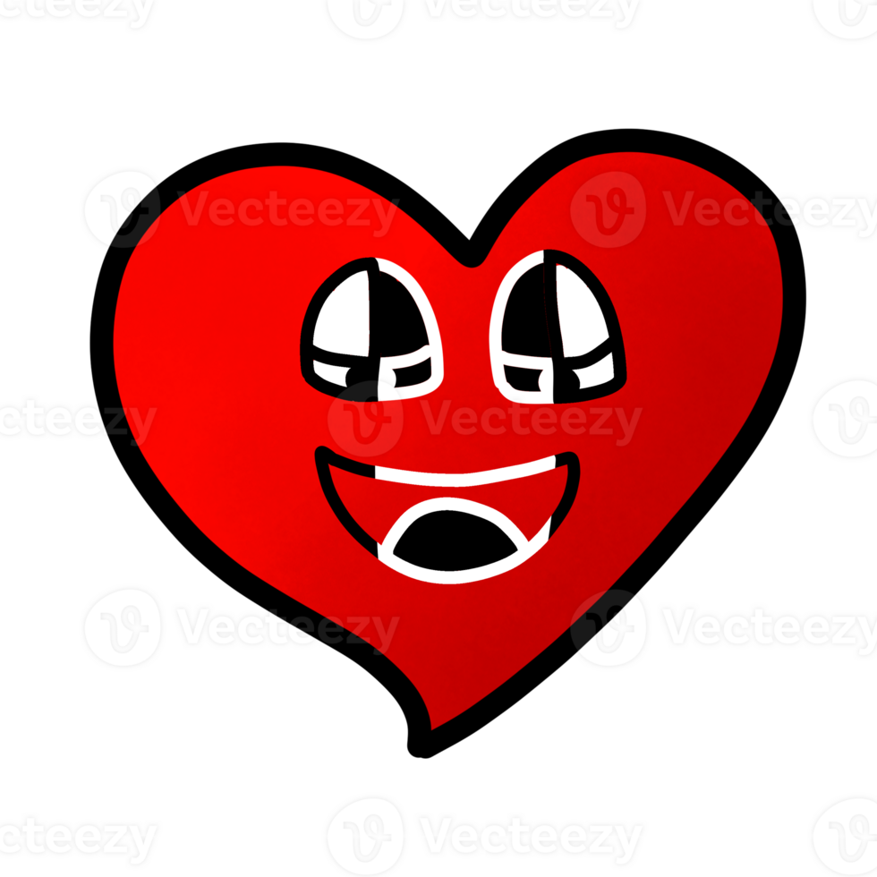 Happy smiling heart png