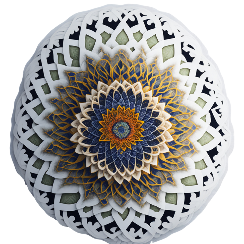 ai genererad, mandala design, mandala, skön mandala png