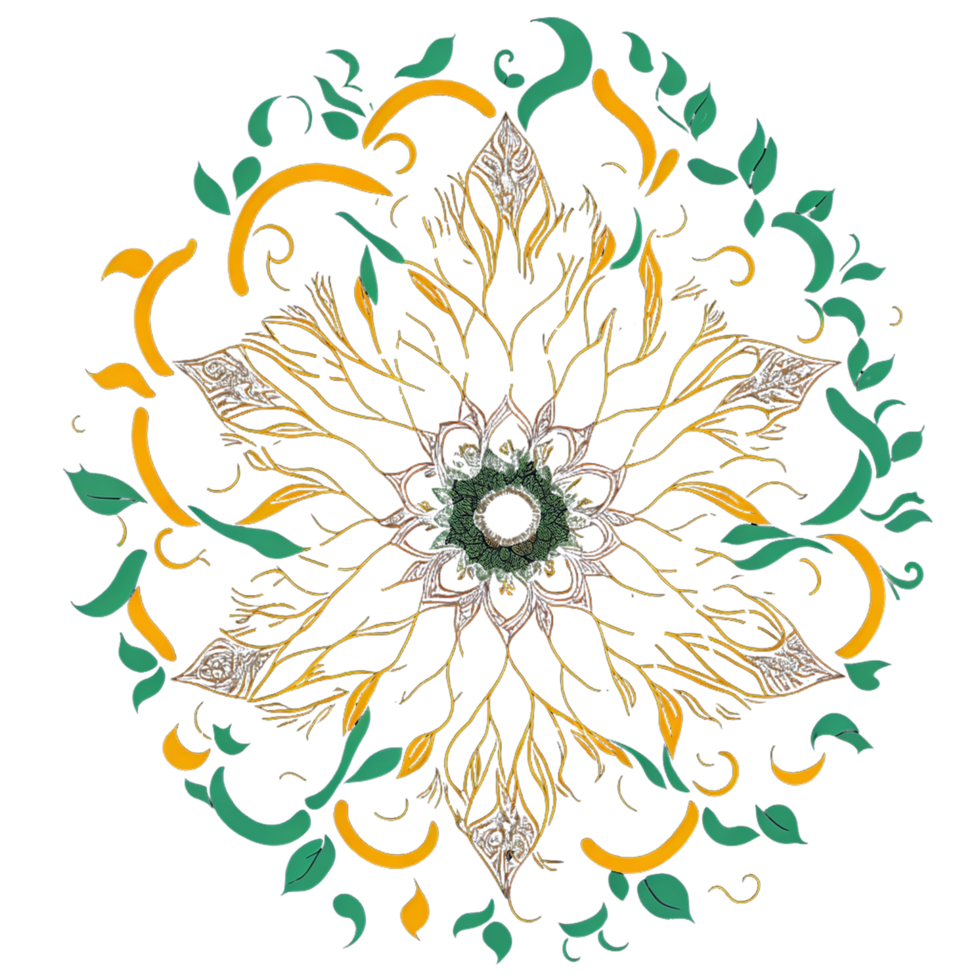 ai generado, mandala diseño, mándala, hermosa mandala png