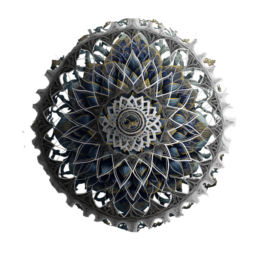 ai generado, mandala diseño, mándala, hermosa mandala png