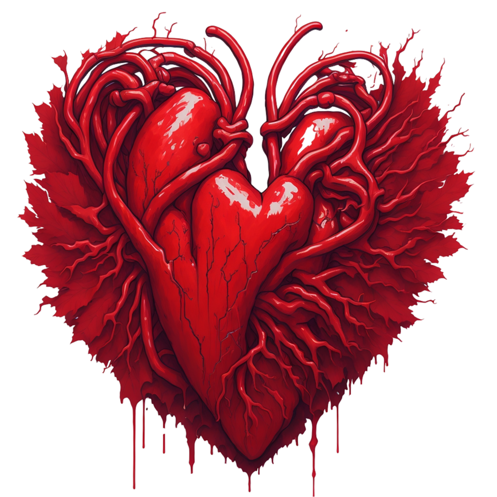 Ai Generated, Beautiful Heart Style png