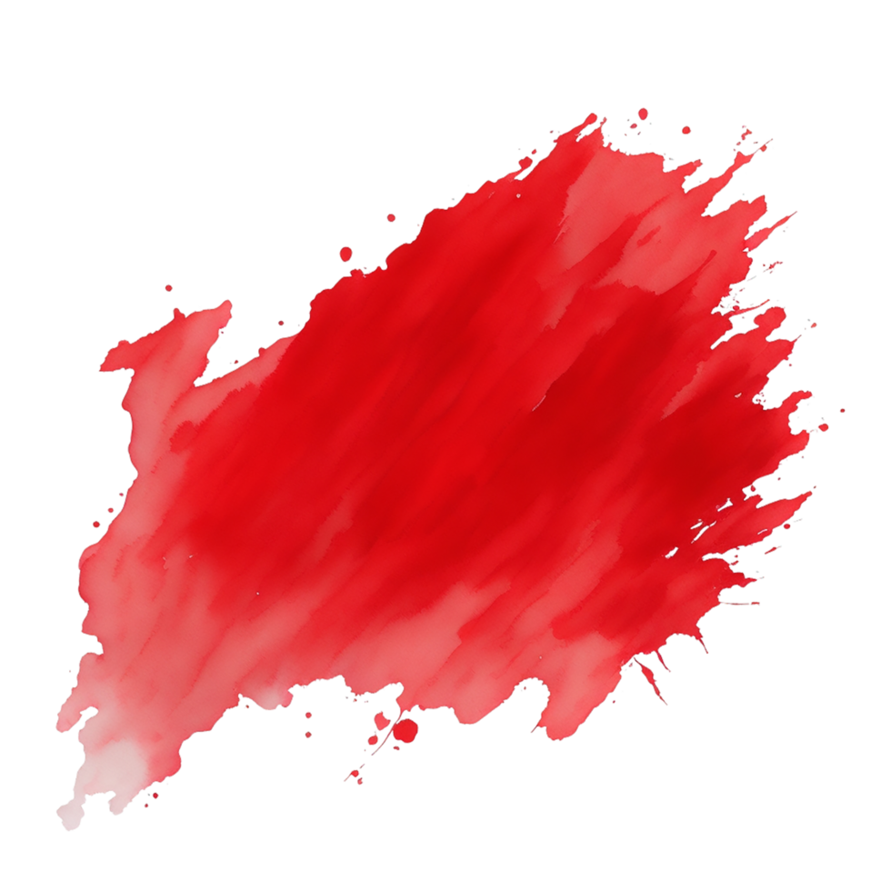 Red Watercolor brush stroke, Blue Watercolor brush stroke, Watercolor brush, Brush, Brush Stroke, Ai Generated png