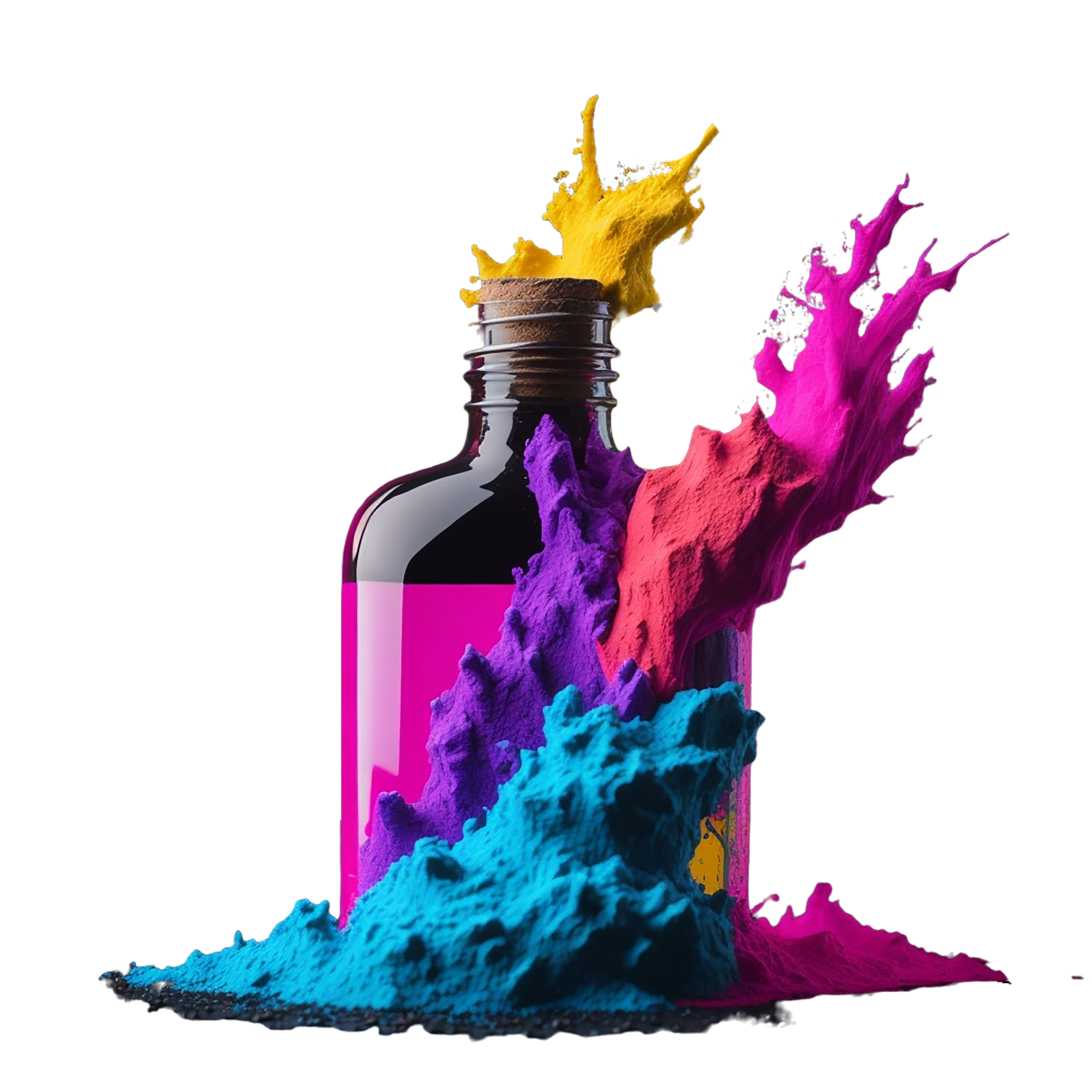 Powder, Ink Powder in a bottle, Beautiful power, Bright Ink Powder