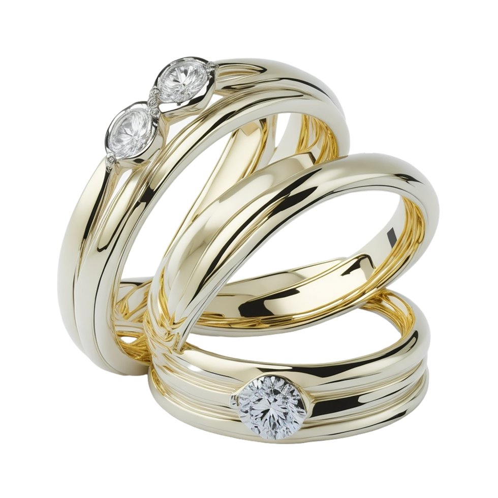 wedding Ring, Wedding decoration, Wedding, Jewellery gold, Marriage, Love Ring, Wedding Ring With Flower, Ai Generated png