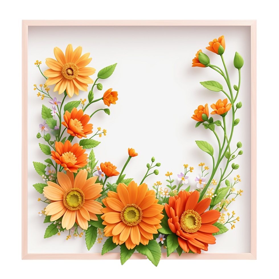 waterverf bloemen ontwerp met afgeronde kader, waterverf Bloemen boeket, waterverf boeket bloem, bruiloft bloem, waterverf bloem regeling, botanisch bloem, waterverf decoratie, ai gegenereerd png