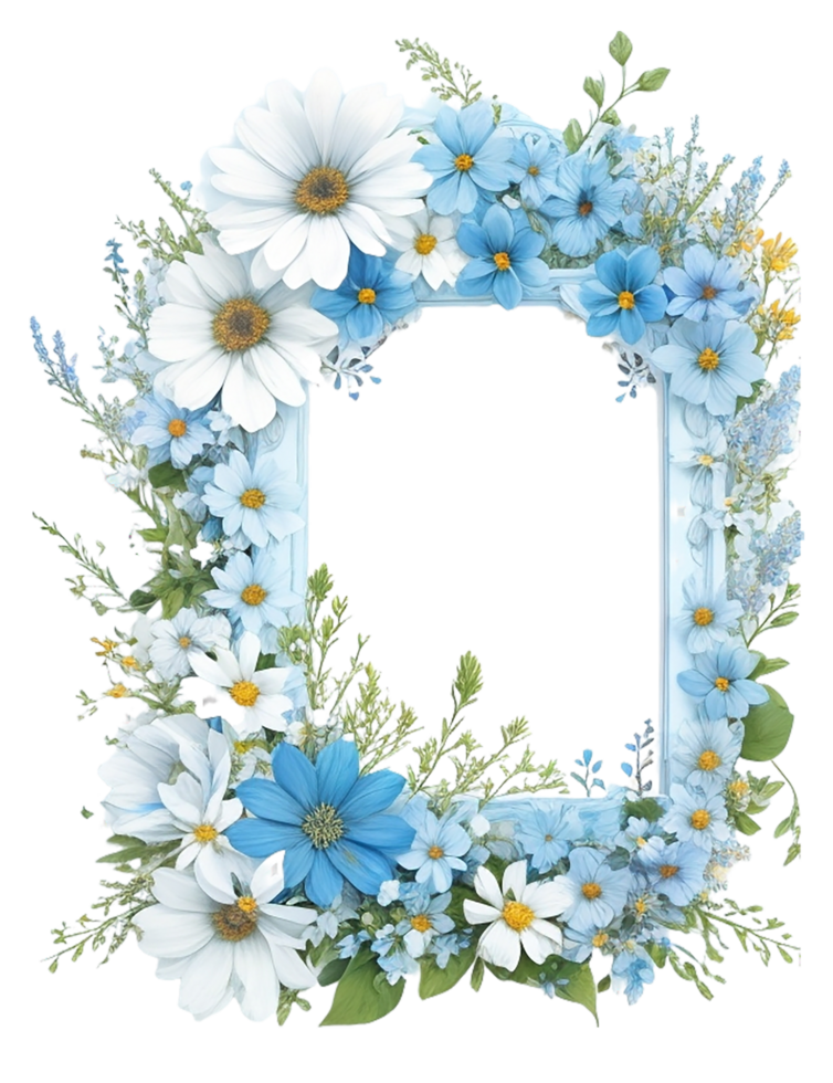 acuarela floral diseño con redondeado marco, acuarela ramo de flores, acuarela ramo de flores flor, Boda flor, acuarela flor acuerdo, botánico flor, acuarela decoración, ai generado png