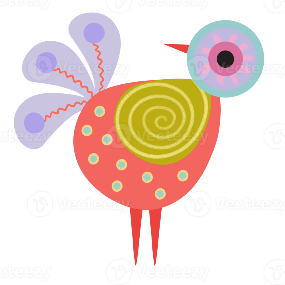 Bird minimal colorful love story png