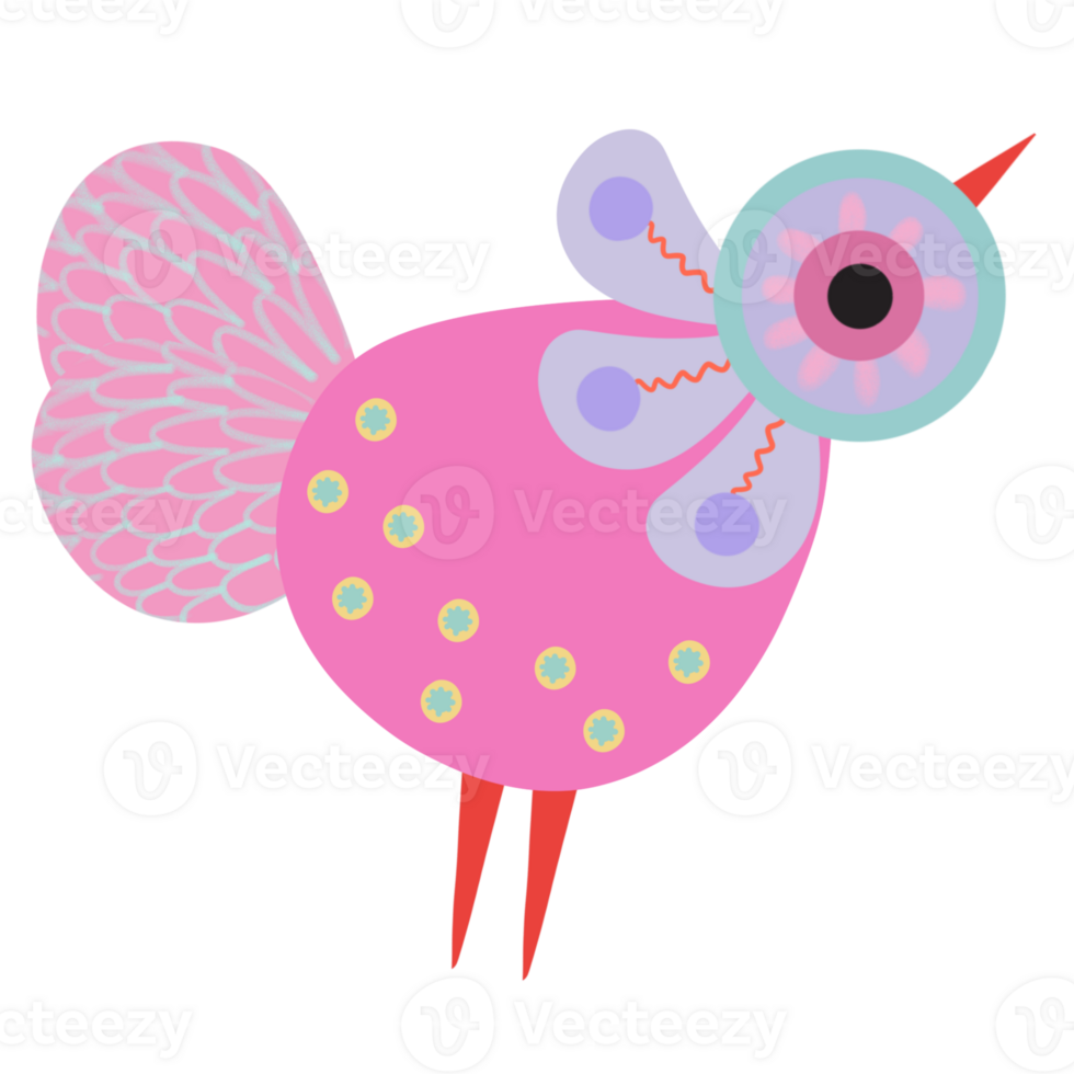 Bird minimal colorful love story png