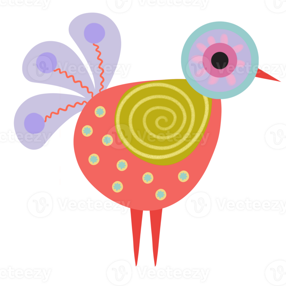 Bird minimal colorful love story png