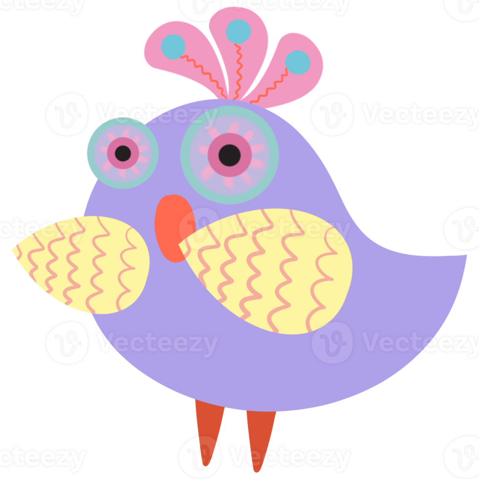 Bird minimal colorful love story png