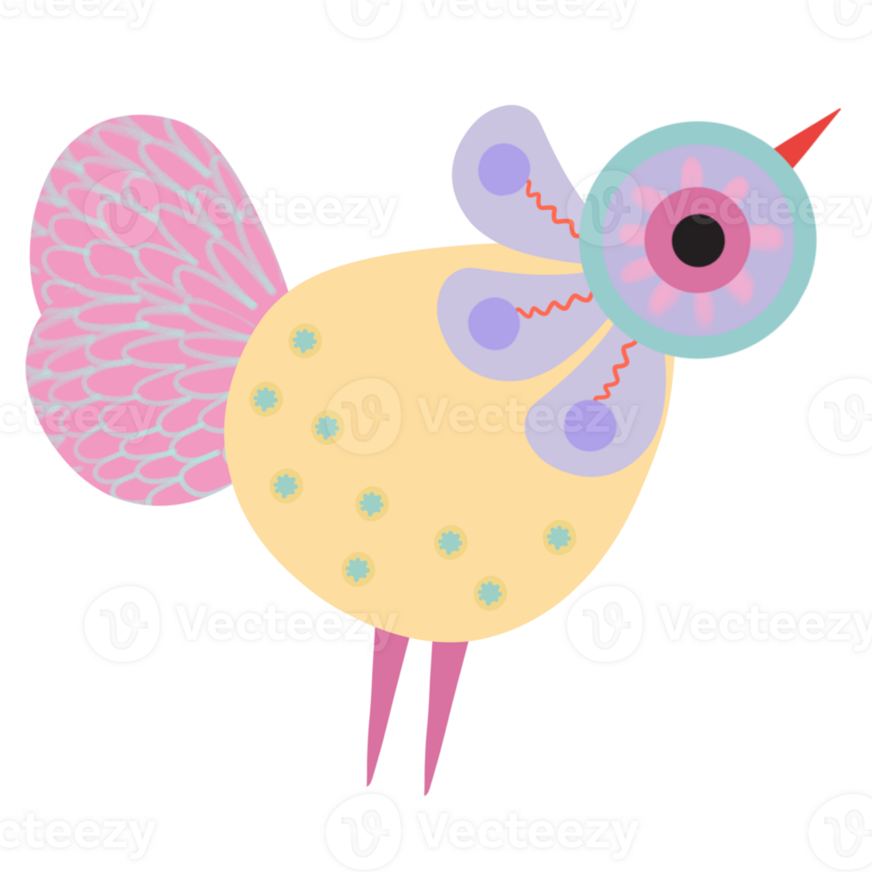 Bird minimal colorful love story png