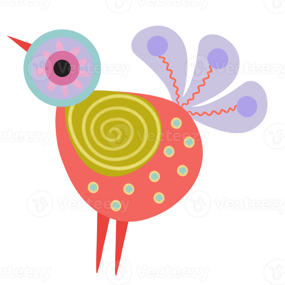 Bird minimal colorful love story png