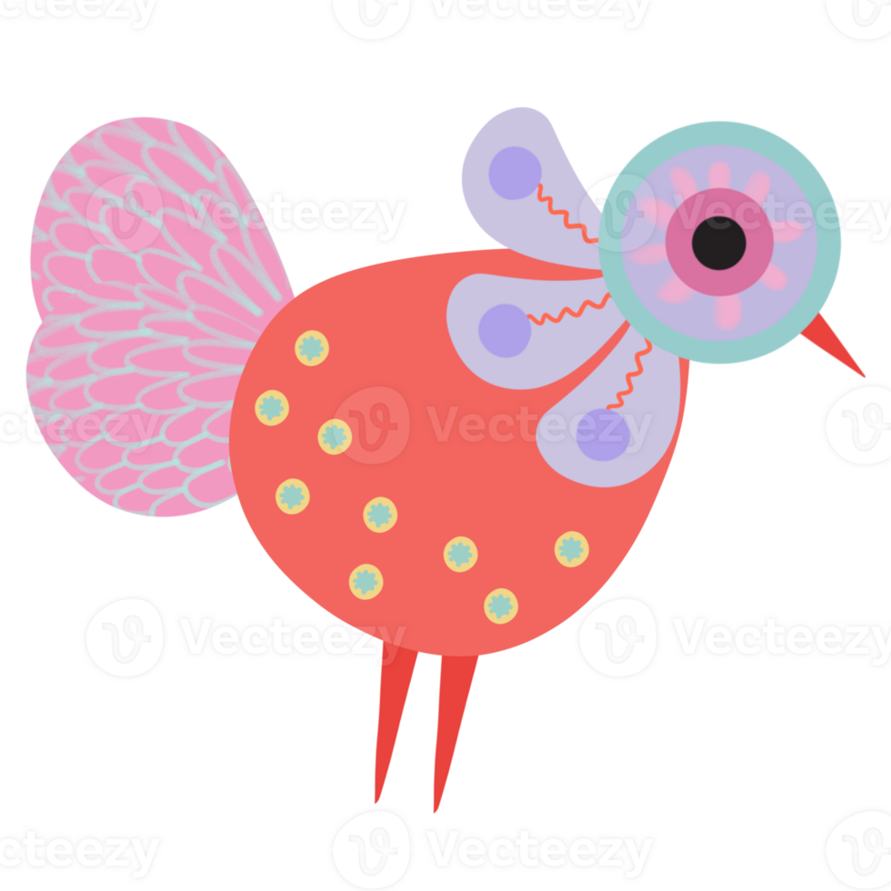 Bird minimal colorful love story png