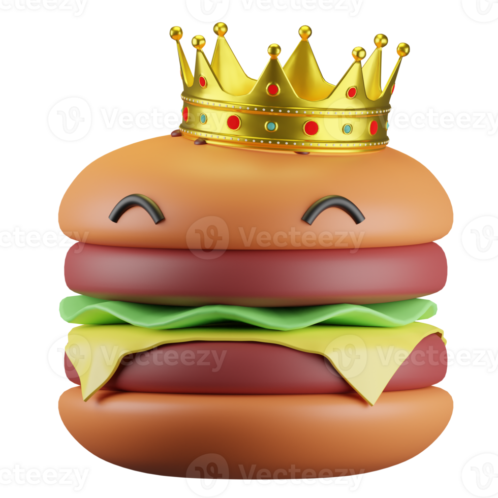 Burger 3D icon png