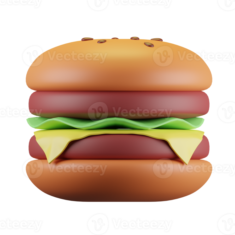 Burger 3d Symbol png