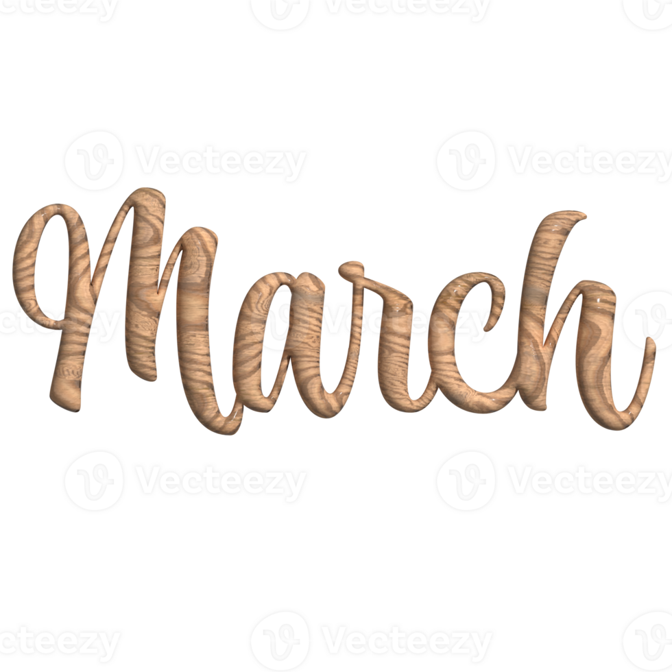 March monthly 3d png