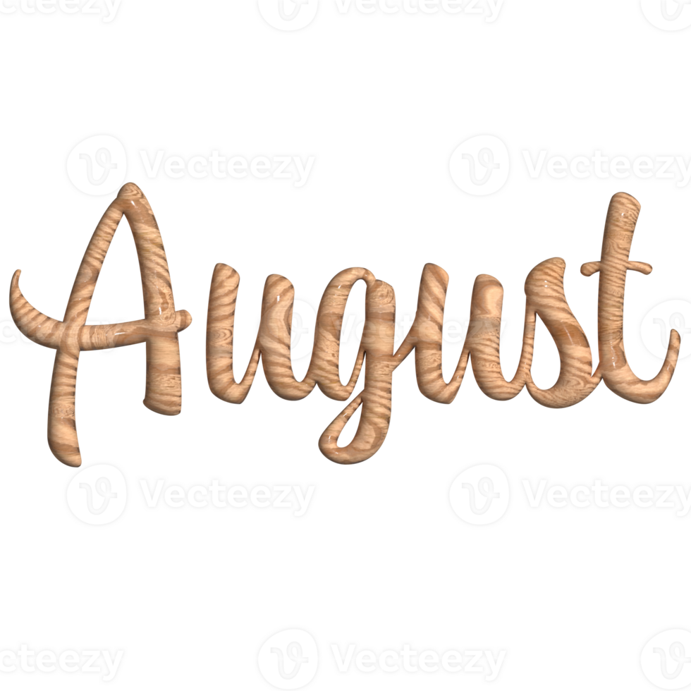 August monthly 3d png