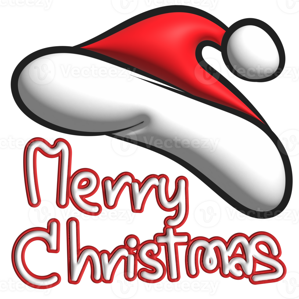 Merry Christmas texture 3d png