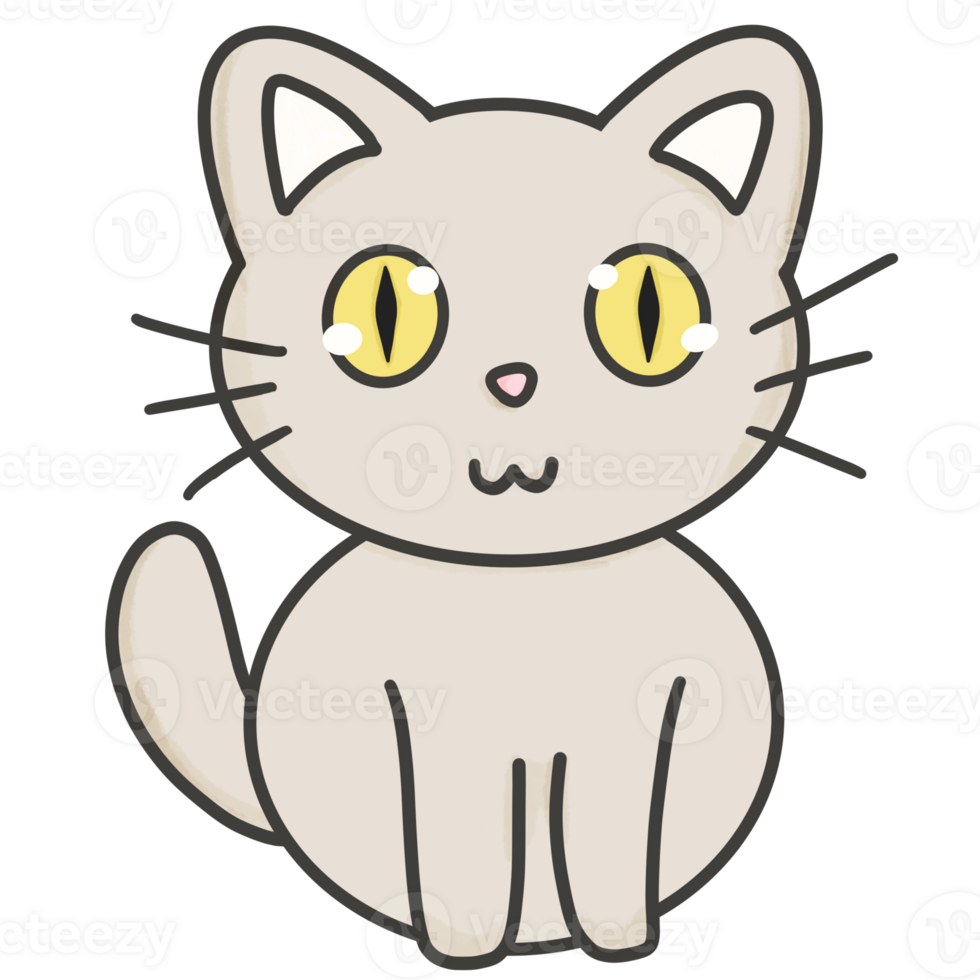 mignonne emoji chat agrafe art pour chats journée png