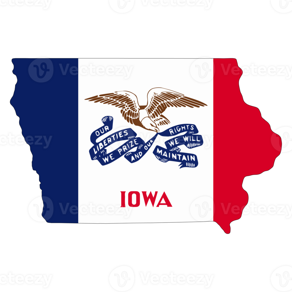 Iowa Flag - State of America png