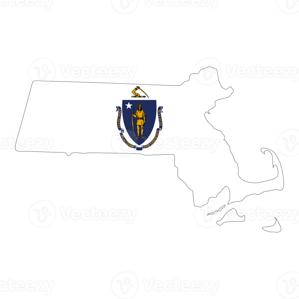 Massachusetts flag state of america 26804024 png