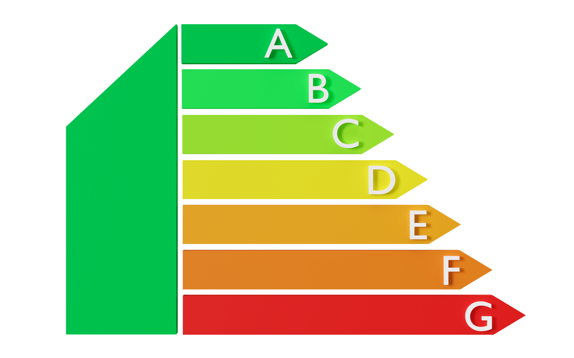 Energy Efficiency Rating Chart Cut Out On Transparent Background PNG energy-efficiency-rating-chart-cut-out-on-transparent-background-png