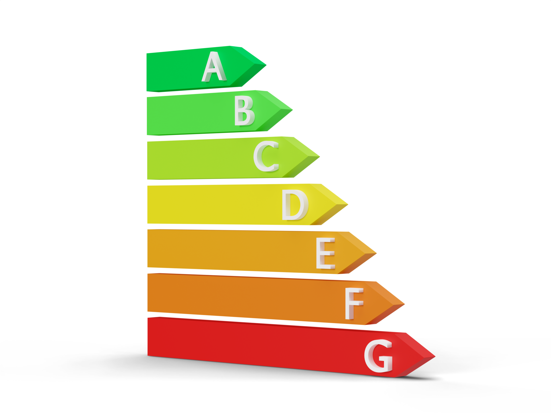 Energy Efficiency Rating Chart Cut Out On Transparent Background PNG energy-efficiency-rating-chart-cut-out-on-transparent-background-png