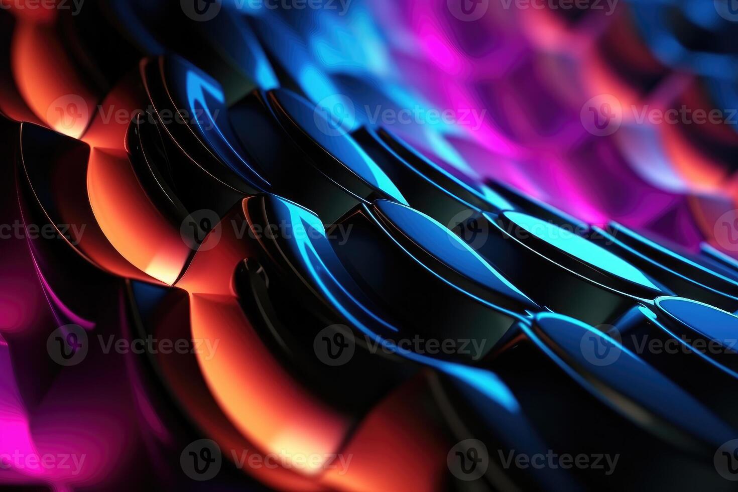 3D Abstract colorful high technology background. photo