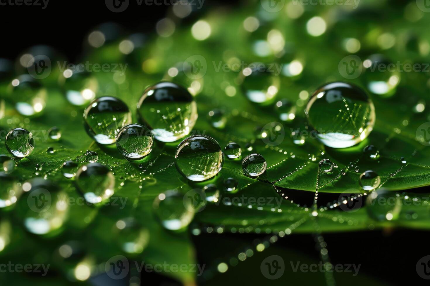 Dewdrops sparkling on a spider web in early morning sunlight. Generative A photo