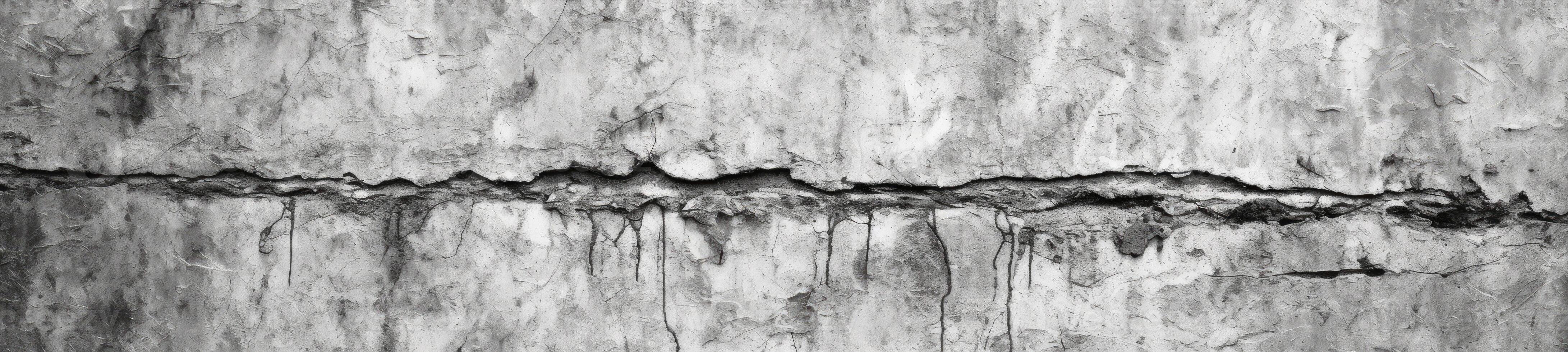 Black and white crack and canvas texture background. photo