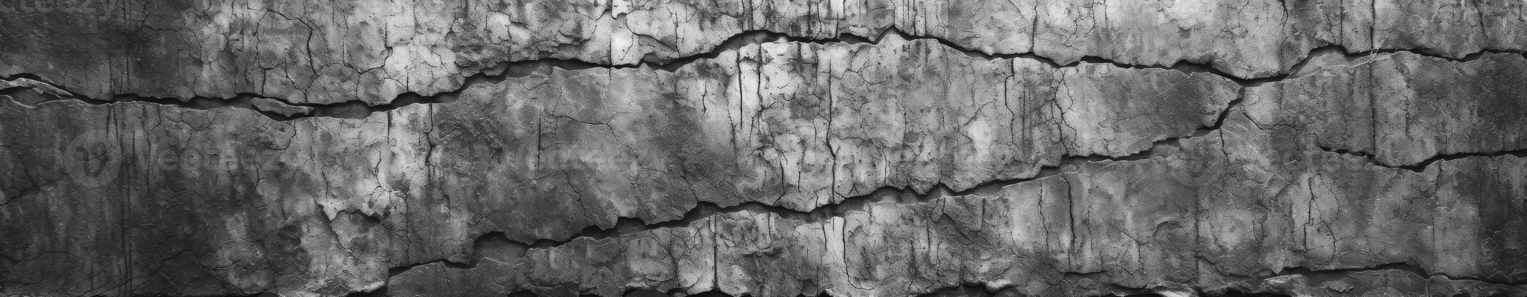 Black and white crack and canvas texture background. photo