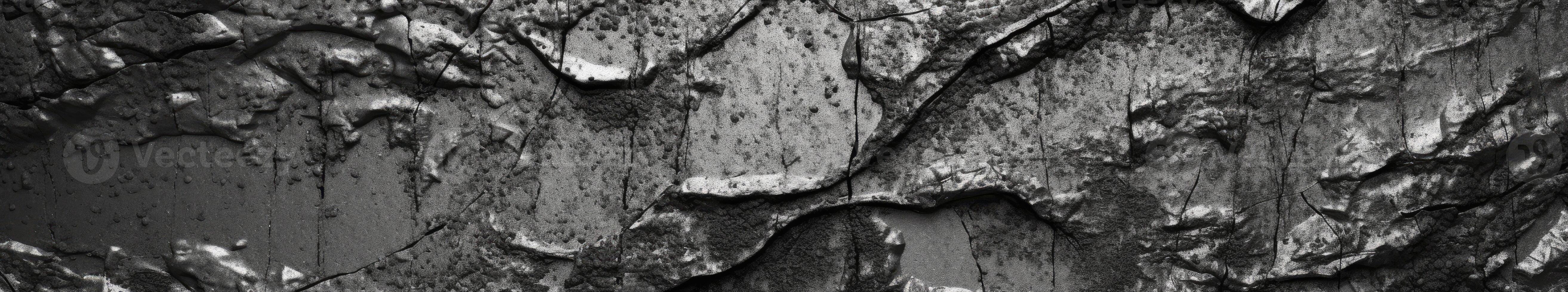 Black and white crack and canvas texture background. photo