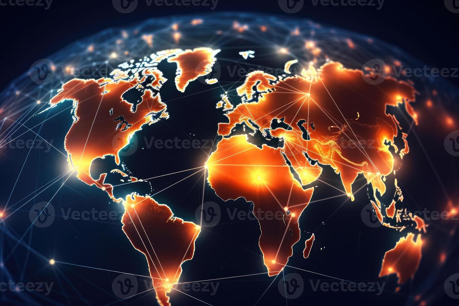 A close - up photo that represents the concept of communication technology for internet business.