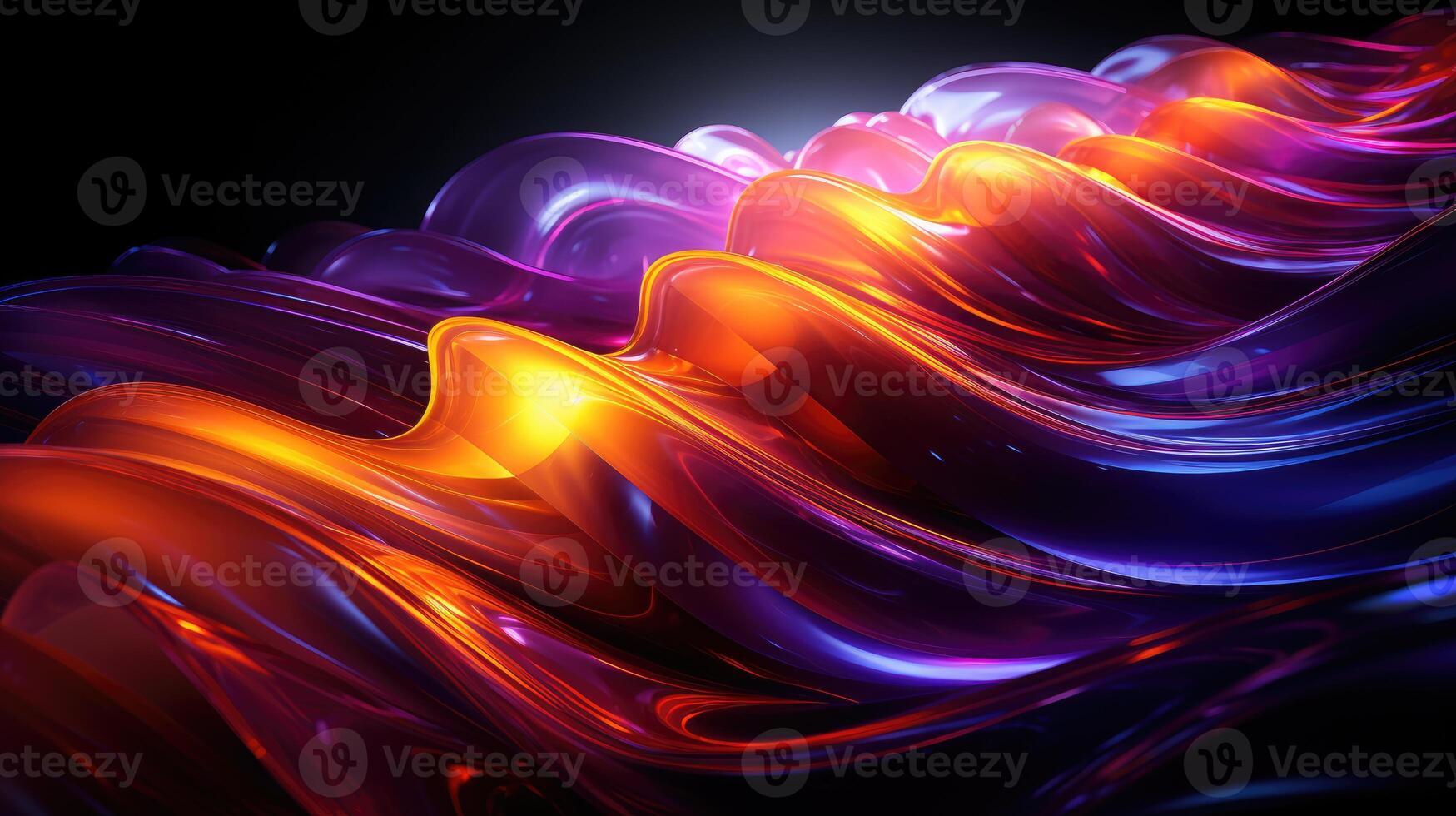 Dazzling streaks of radiant multicolor, high saturation, abstract light streaks background. photo