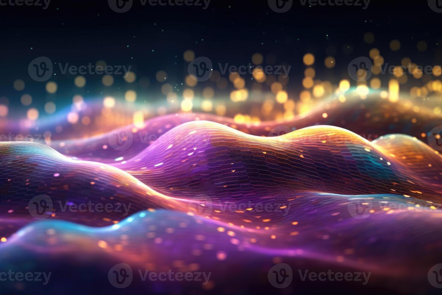 A close up photo that visually represents the concept of a technology digital wave background.