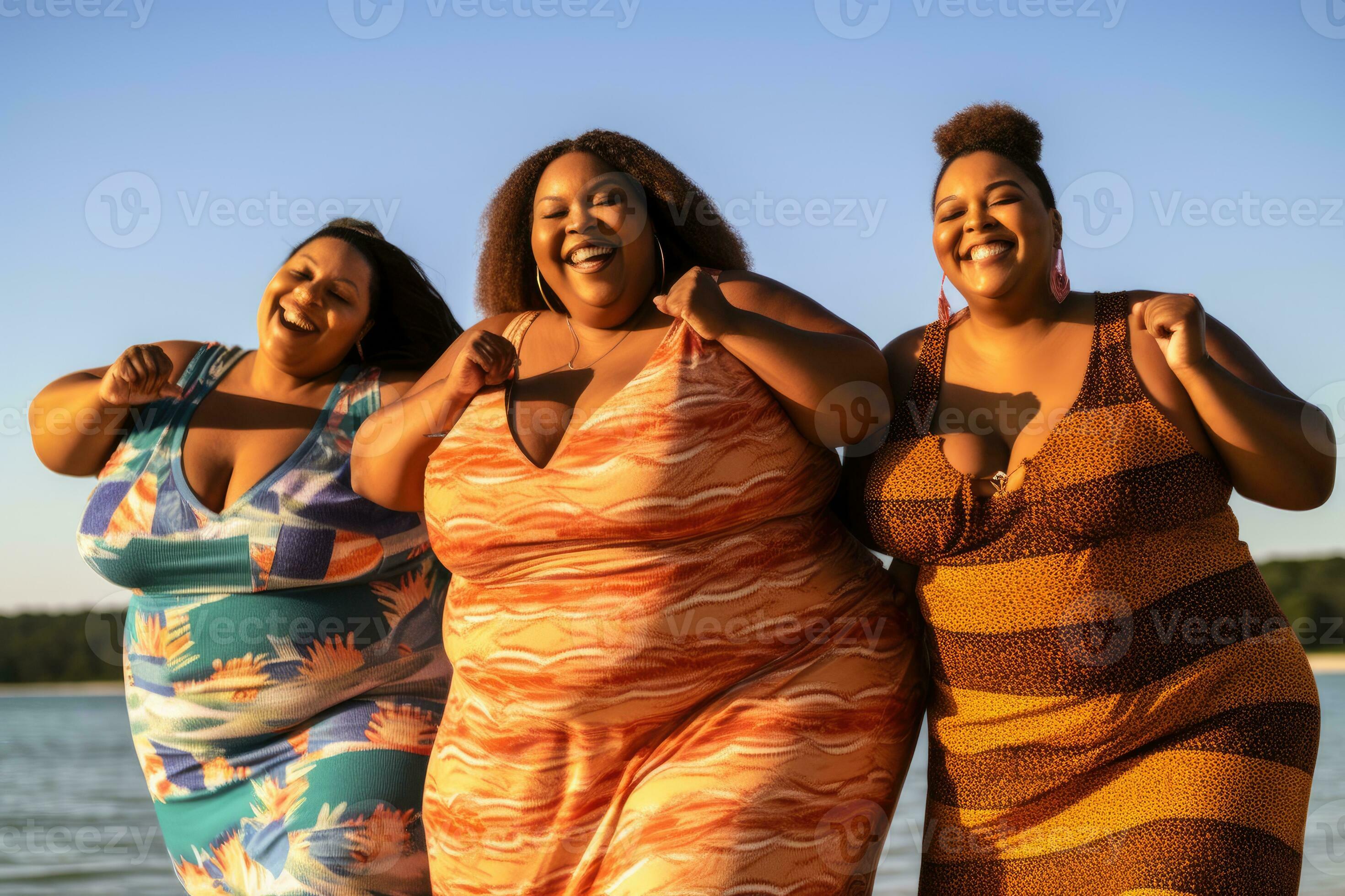 Plus size women hotsell on the beach