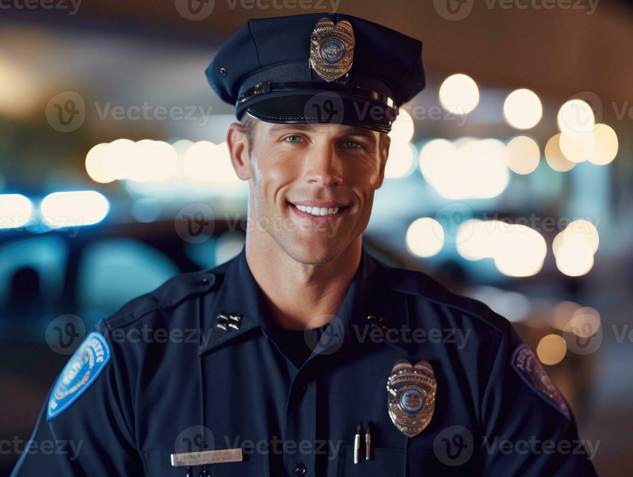 police,gyrophare Stock Photo
