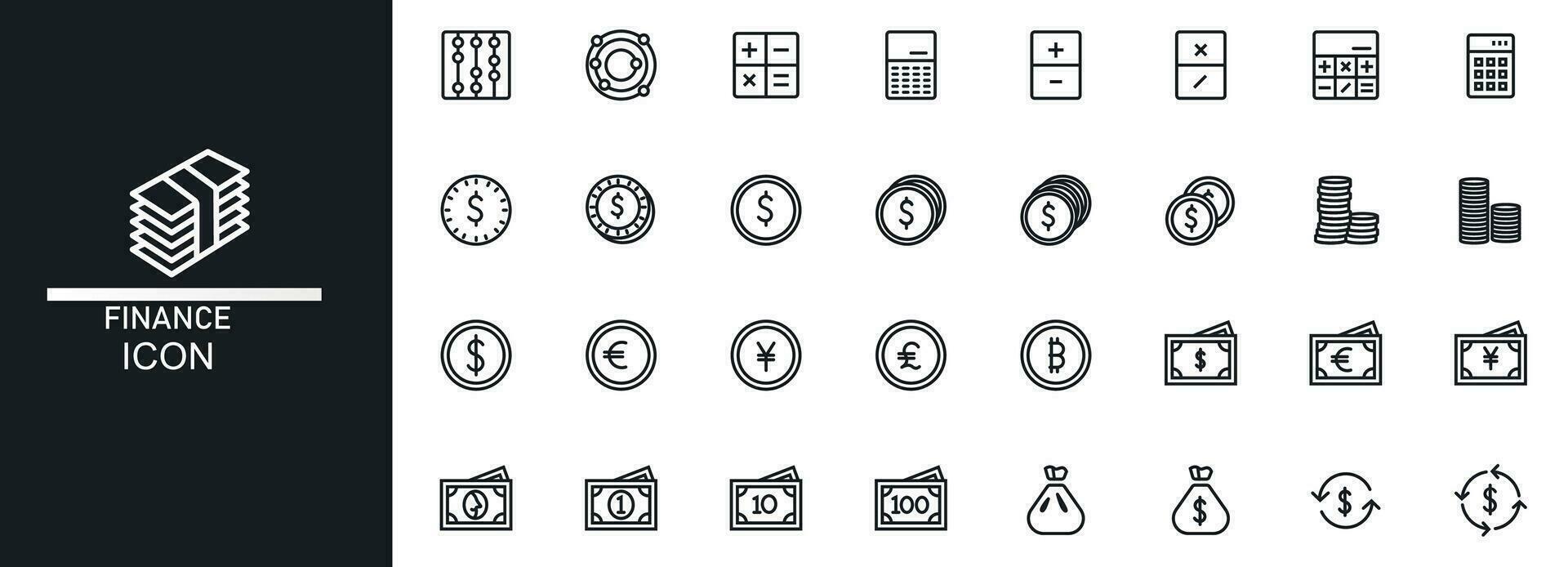 financial vector icon. editable stroke. predefined line. isolated white baground.eps