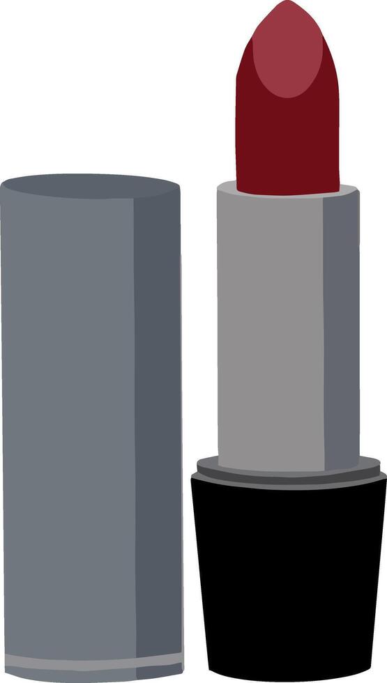 vector de rojo lápiz labial maquillaje ilustración