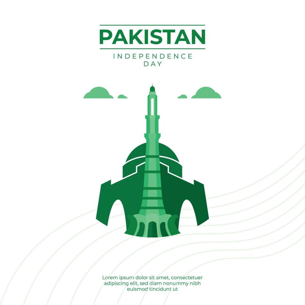 Happy Pakistan Day Poster Design Vector Templates