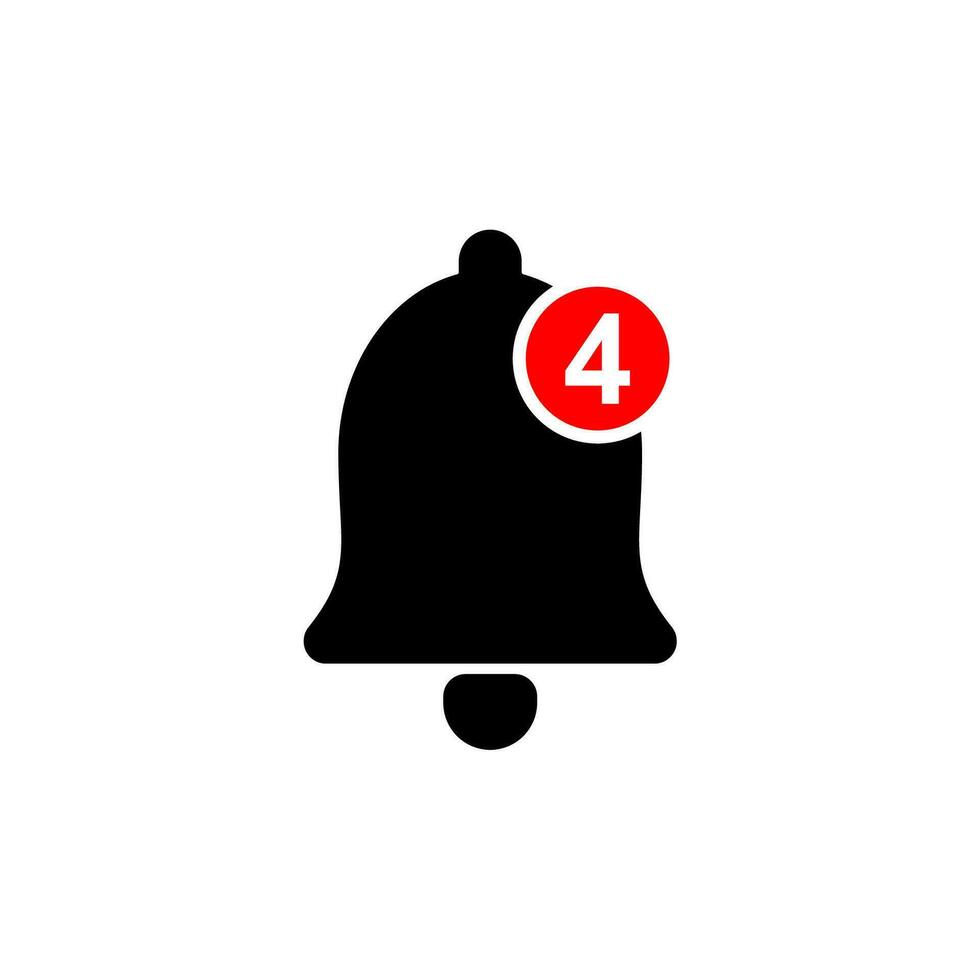 Notification bell icon set. Vector icon