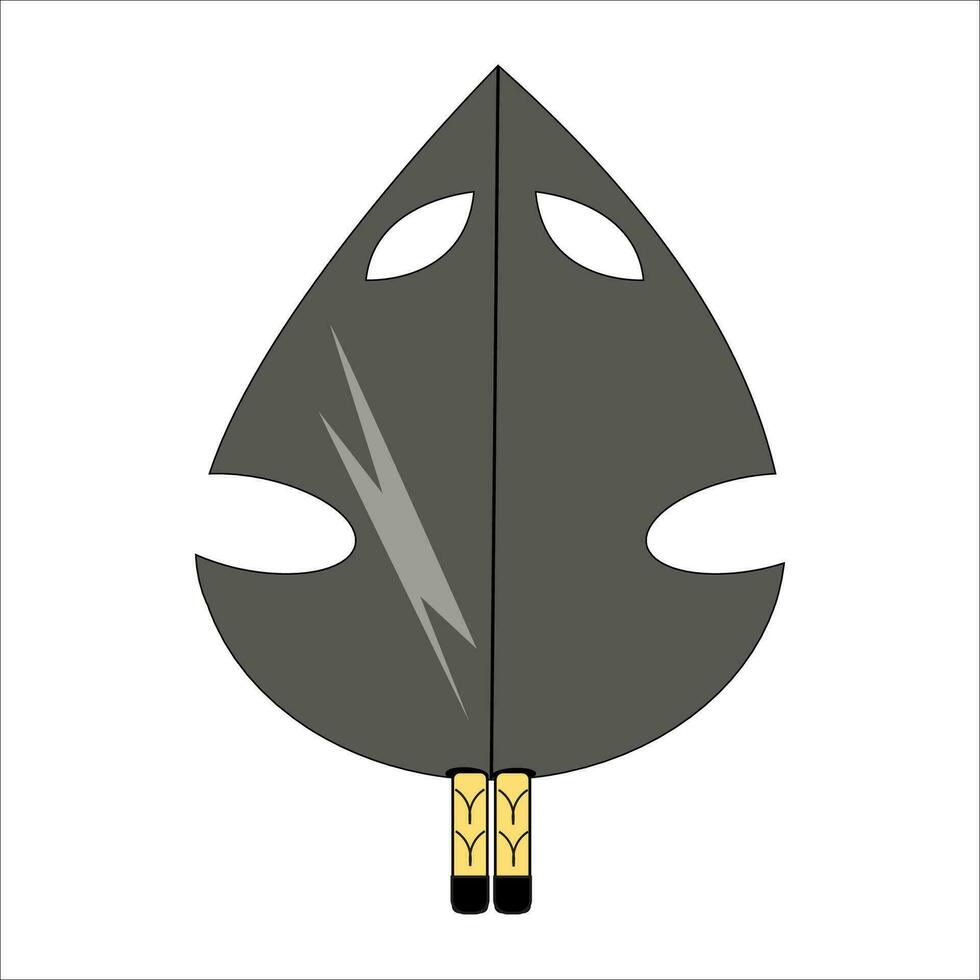 Vector illustration of a dagger, sword. All elements are isolated