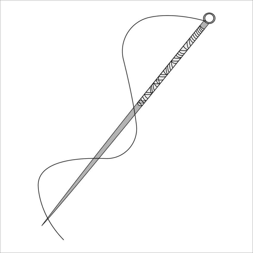 vector ilustración de un daga, espada. todas elementos son aislado