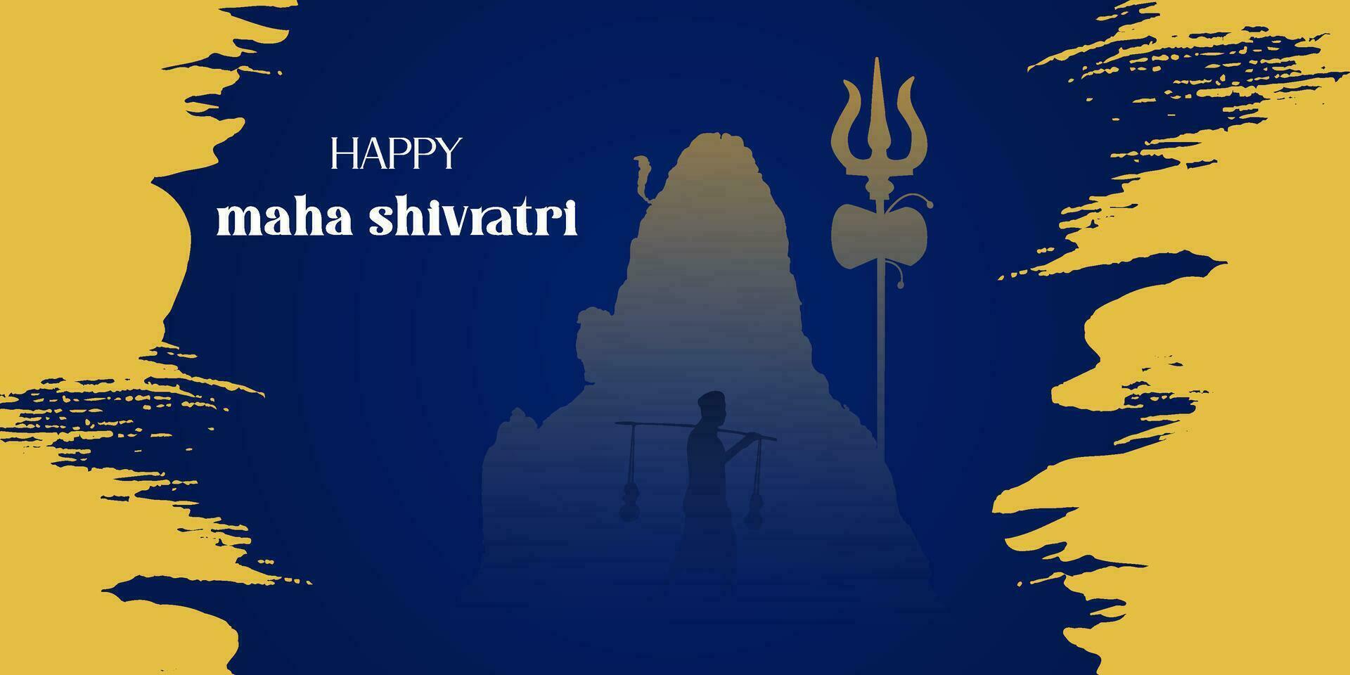 Vector. happy maha shivratri banner. hindu. festival .social media post. happy.festival celebration mythological background vector Hindu mythology lord