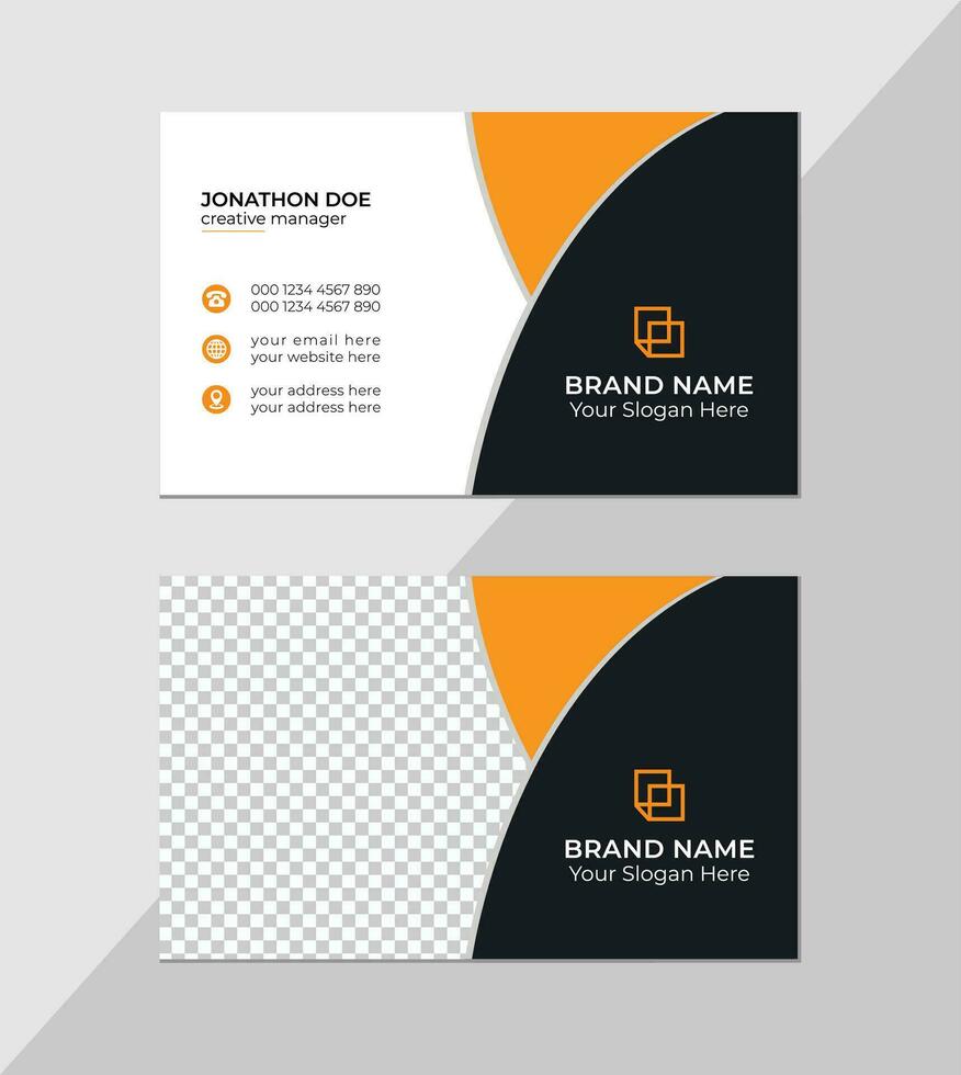 Professional Corporate Business Card Template Free Vector