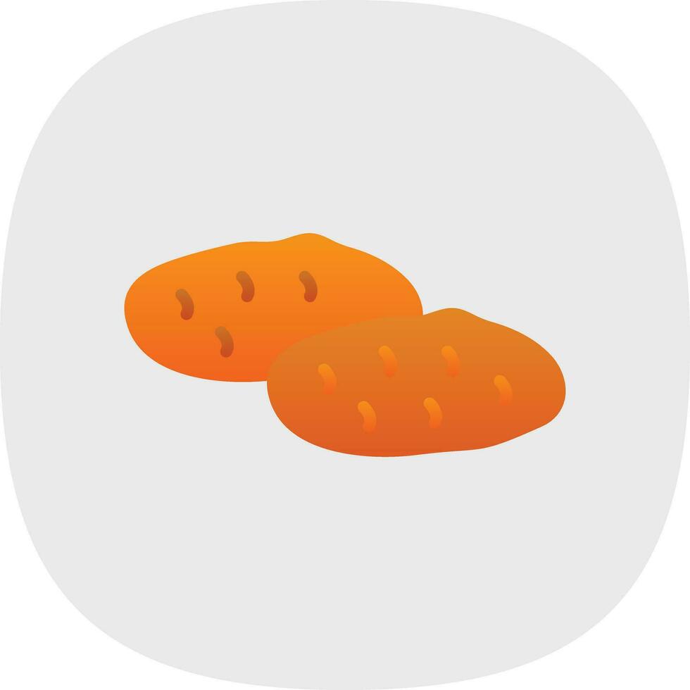 Potatoes Vector Icon Design