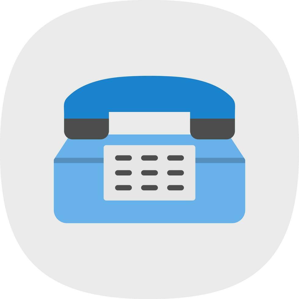 Old Phone  Vector Icon Design