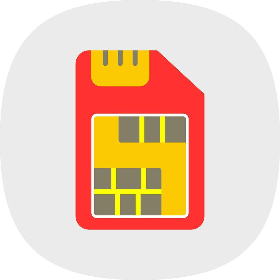 Sim Card  Vector Icon Design