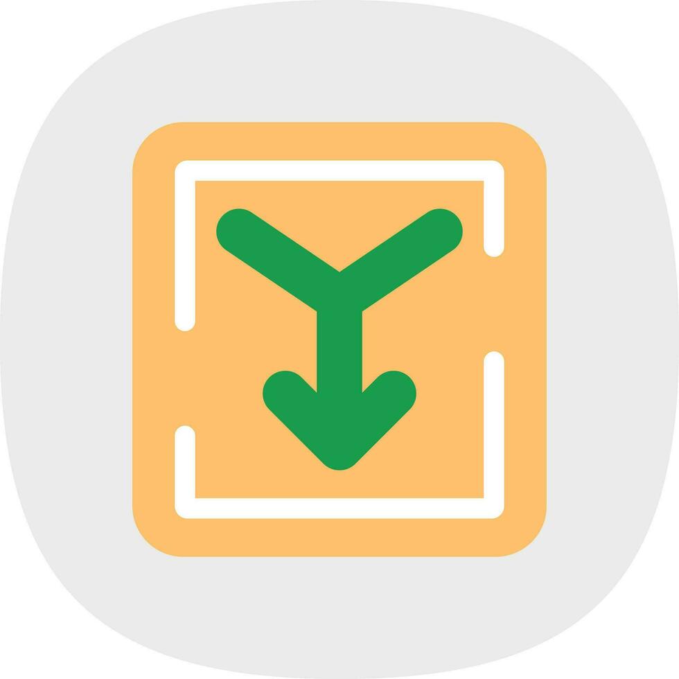 Merge Vector Icon Design