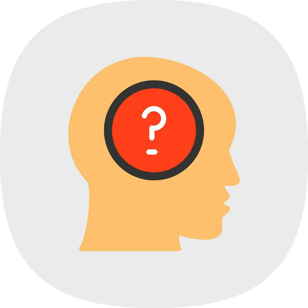 Mental Disorder Vector Icon Design